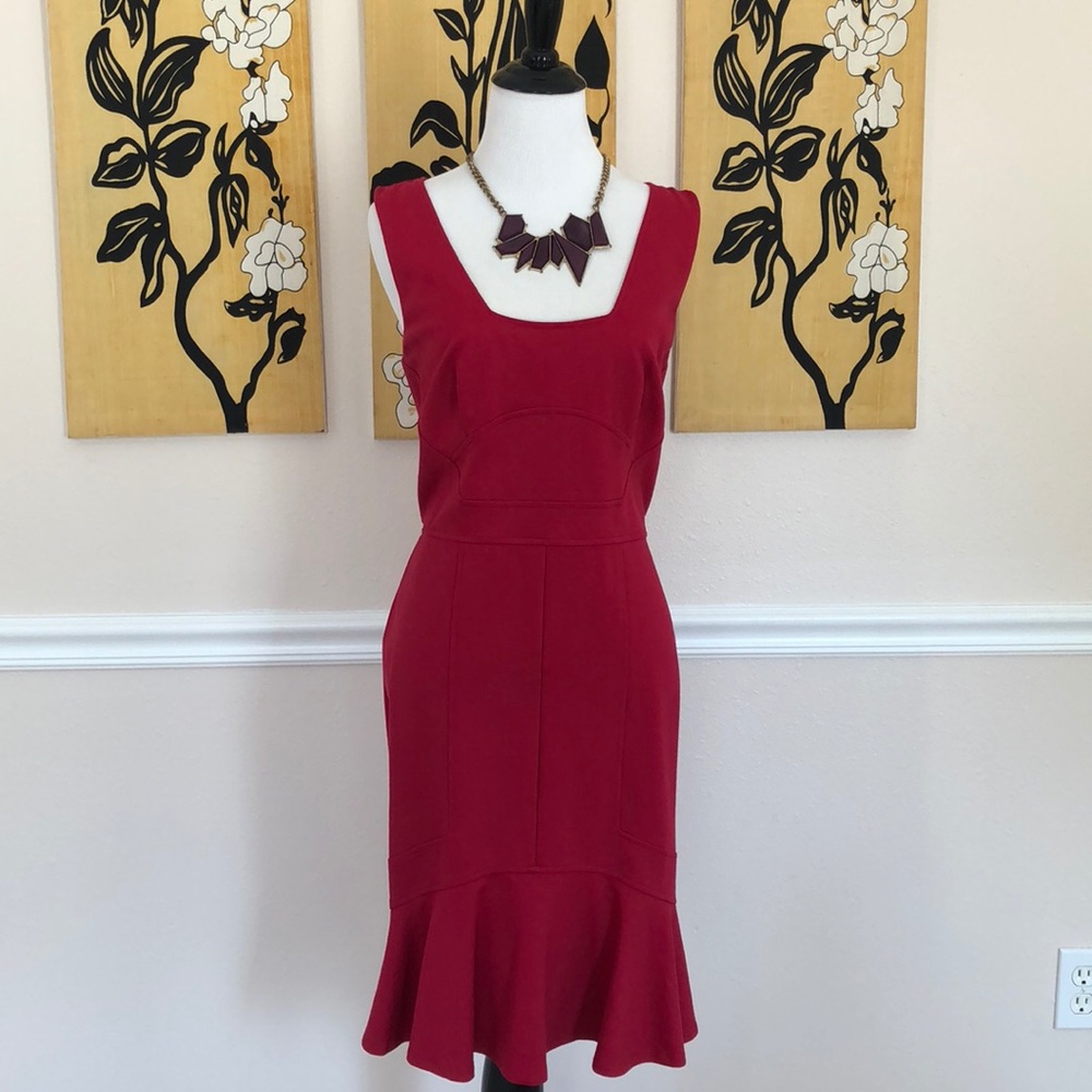 ❤️❤️ Ann Taylor fit and flare red dress ❤️❤️